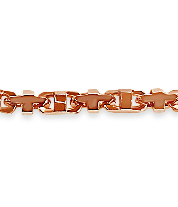 Handmade Solid Gold Anchor Mariner Bracelet , 11mm