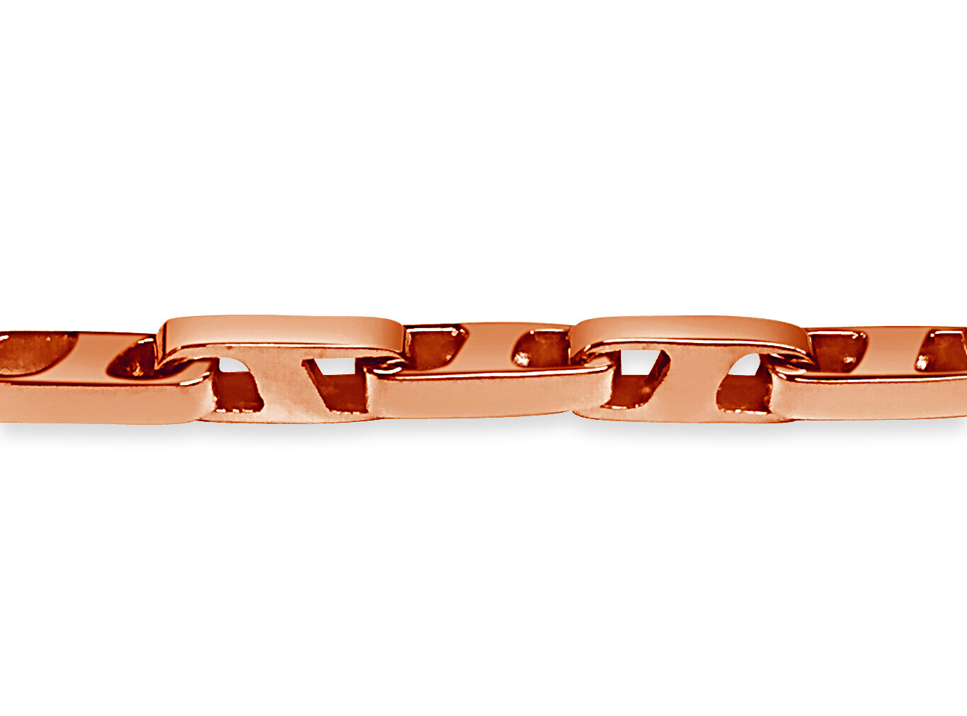 Handmade Solid Gold Buckle Necklace , 5mm