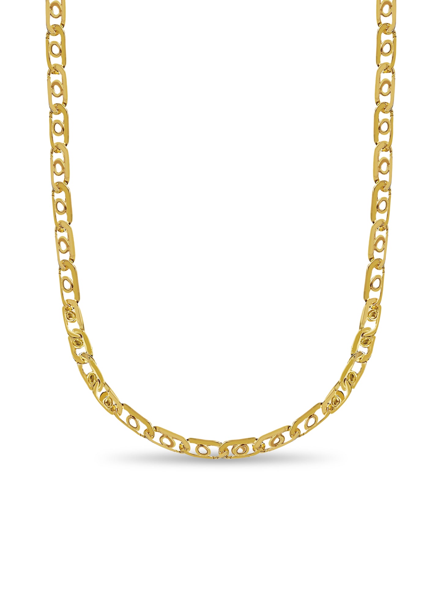 Handmade Solid Gold Bullet Tiger Eye Necklace , 16mm