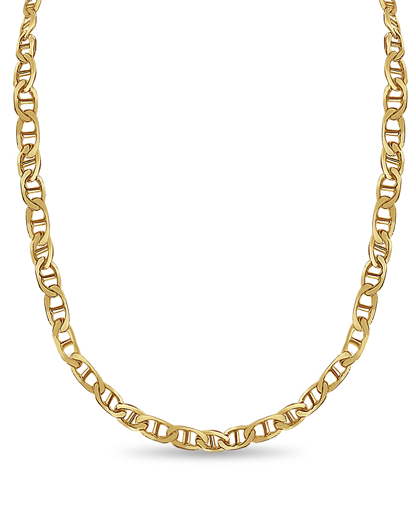 Handmade Solid Gold Mariner Necklace , 8mm