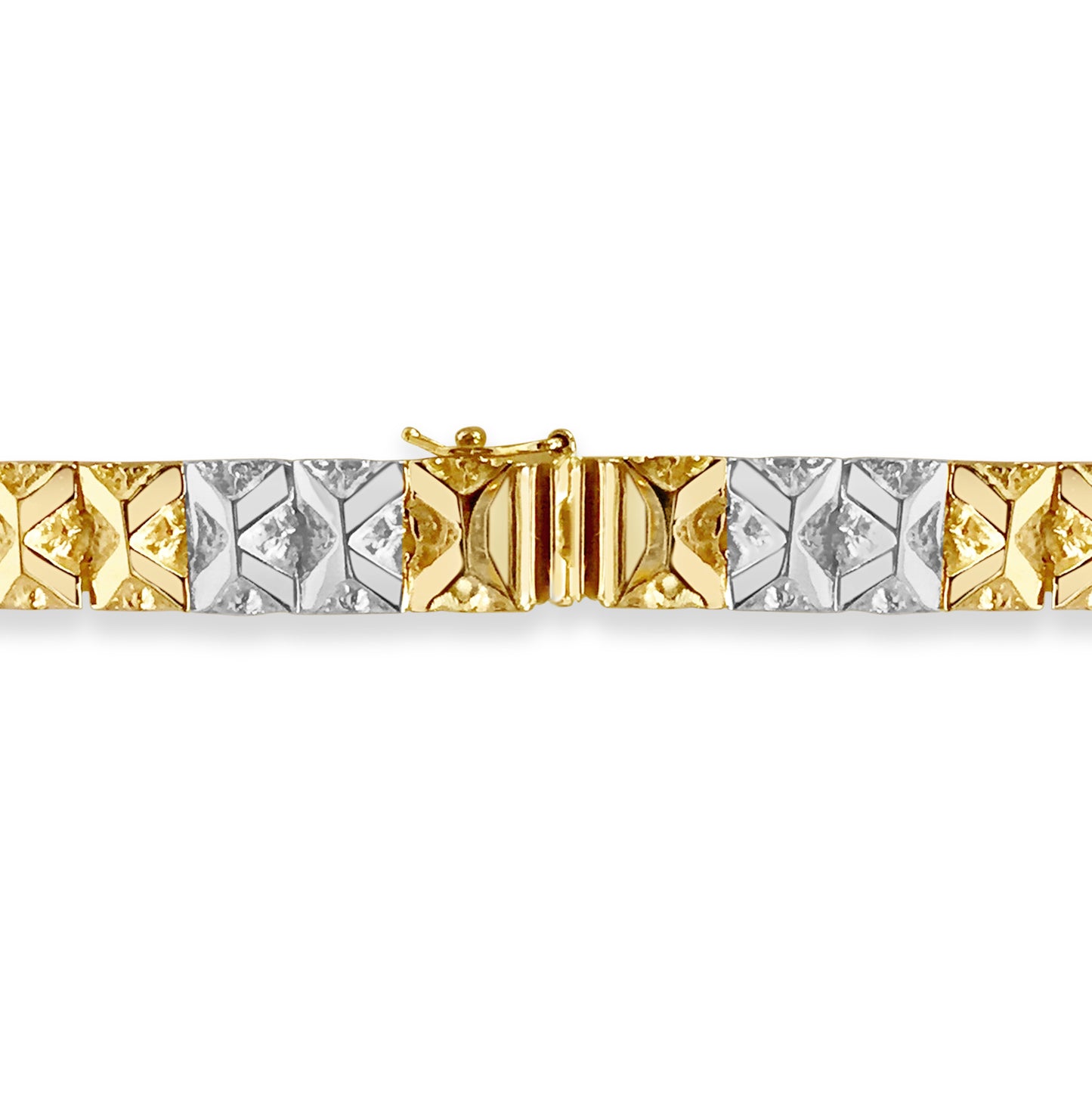 Handmade Solid Gold Nugget Bracelet , 9mm