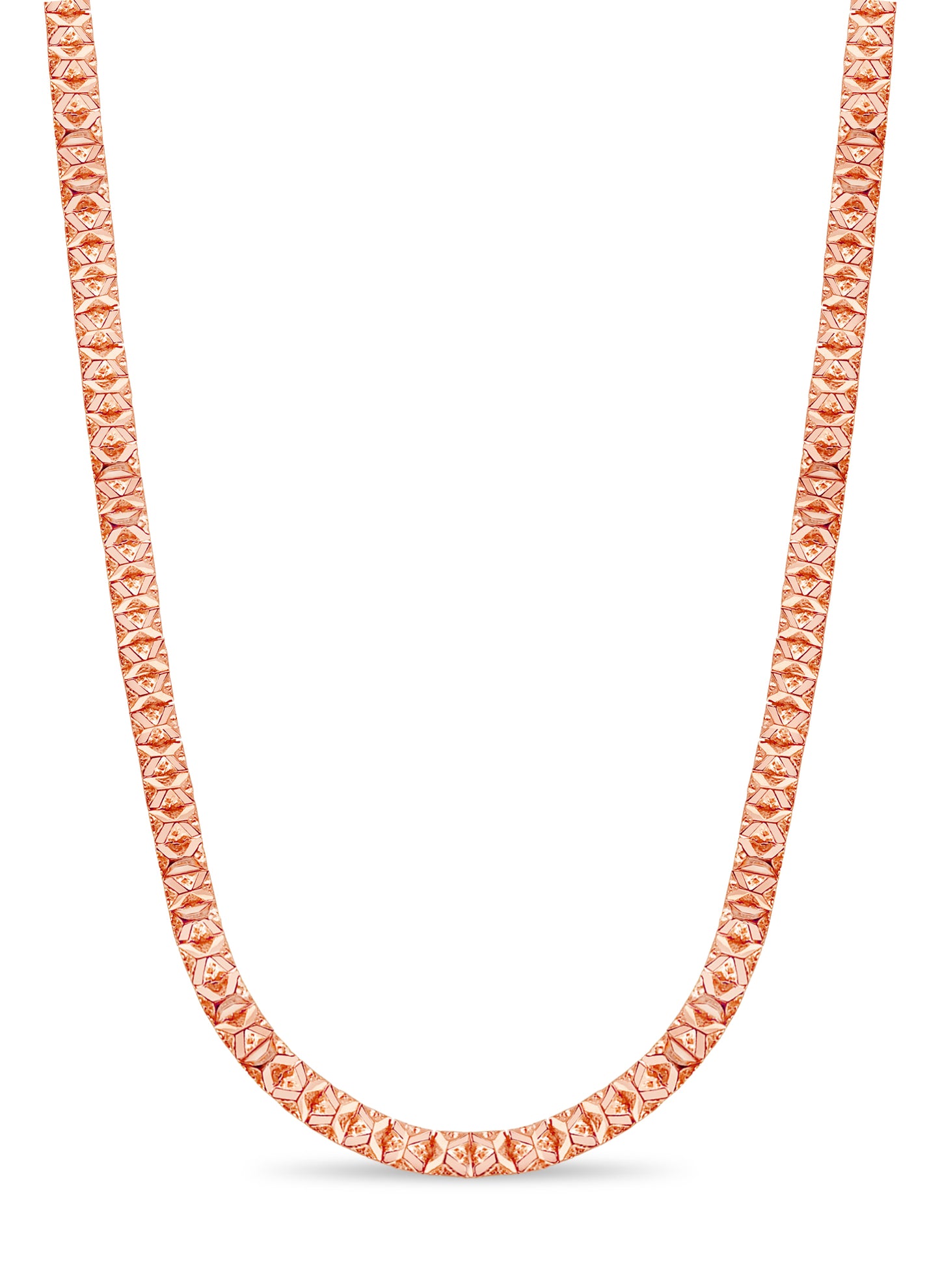 Handmade Solid Gold Nugget Necklace , 9mm