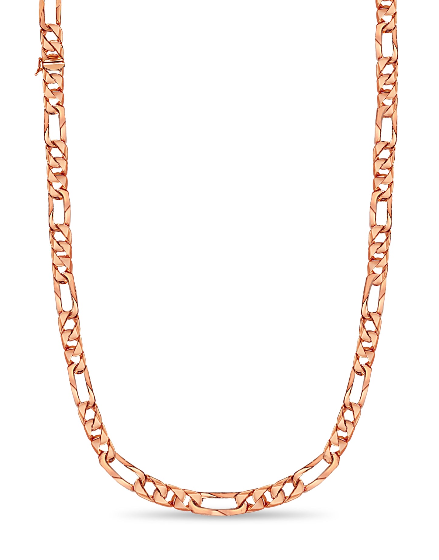 Handmade Solid Gold Figaro Necklace , 12mm