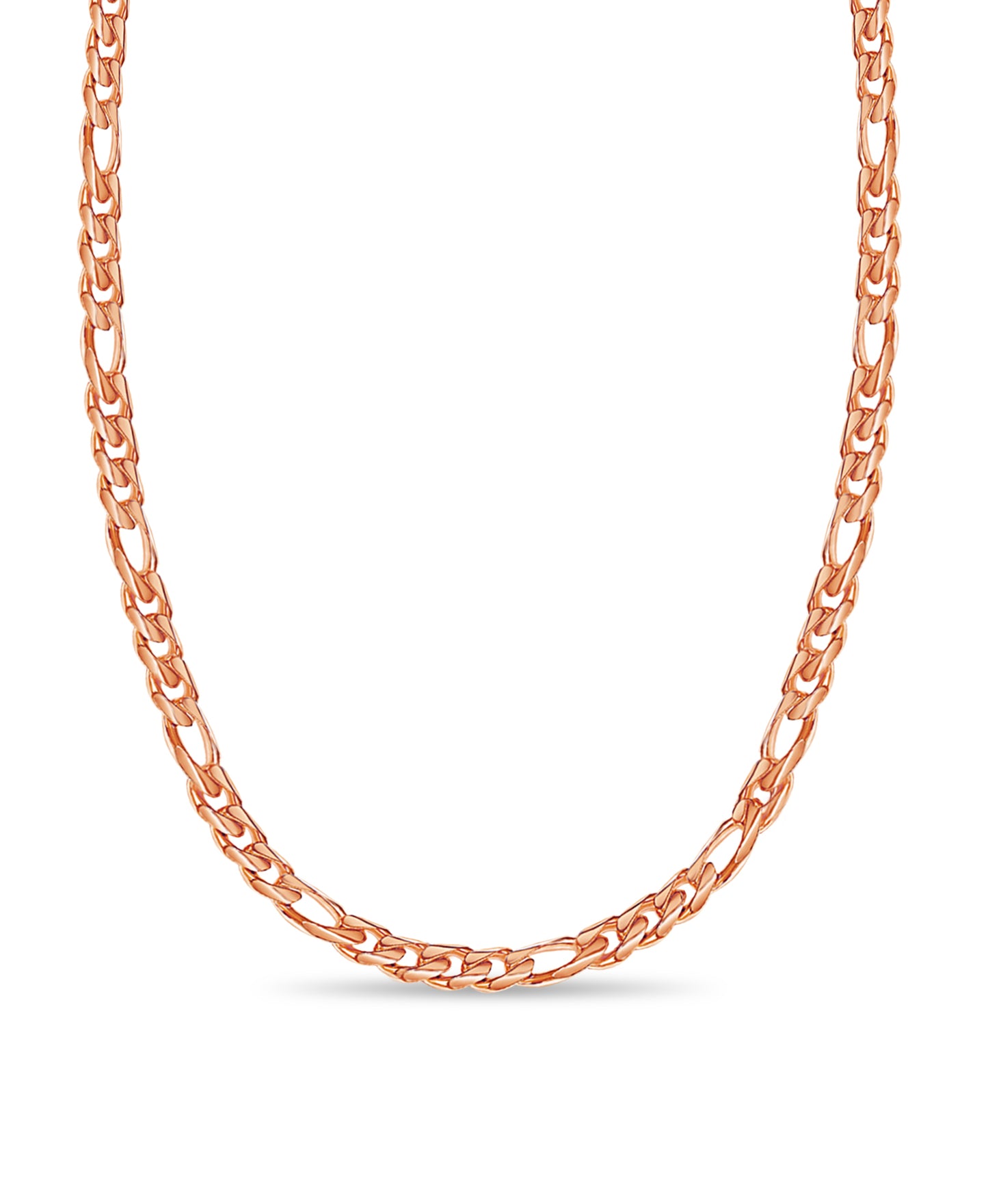 Handmade Solid Gold Figaro Necklace , 14mm