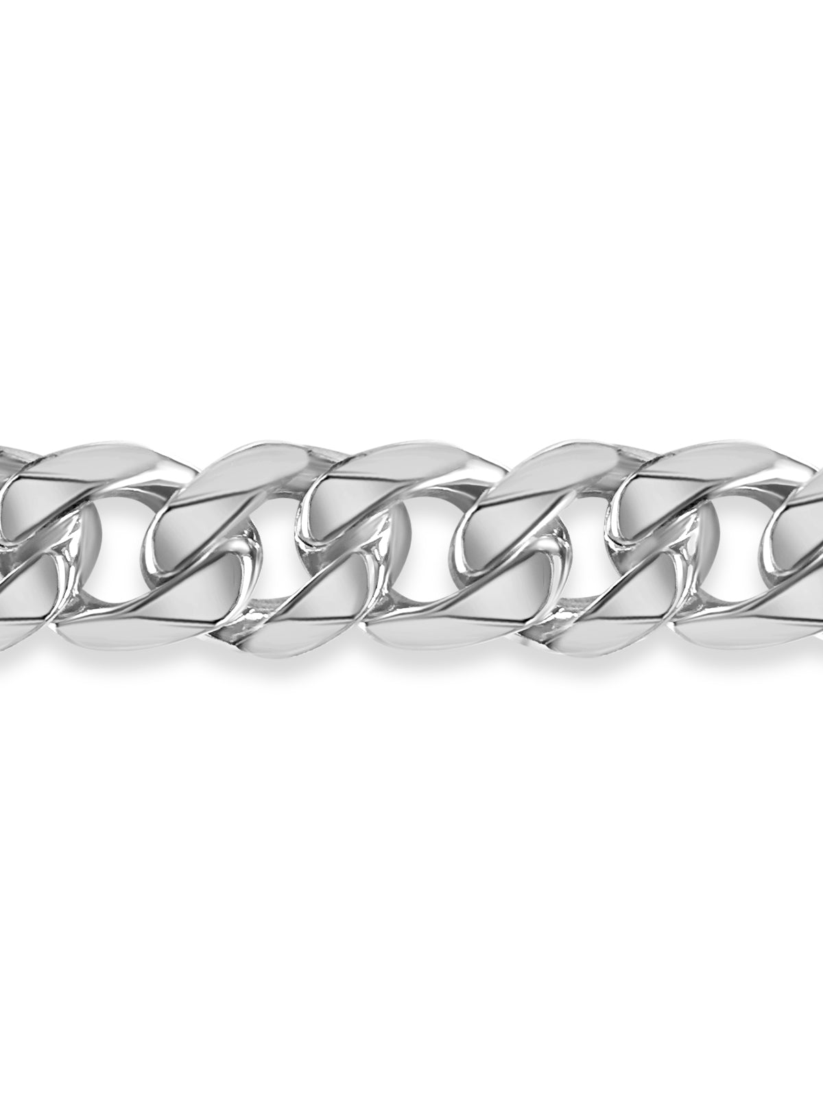 Handmade Solid Gold Curb Bracelet , 17mm