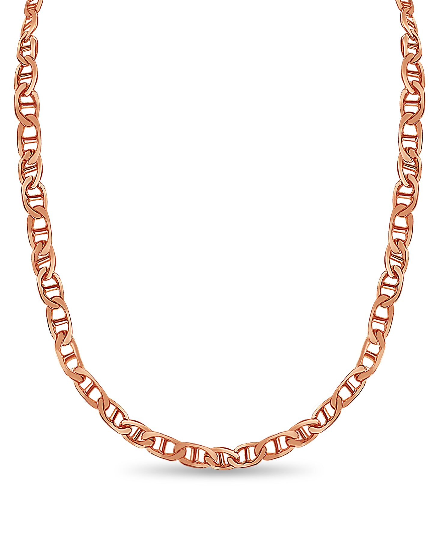 Handmade Solid Gold Mariner Necklace , 8mm