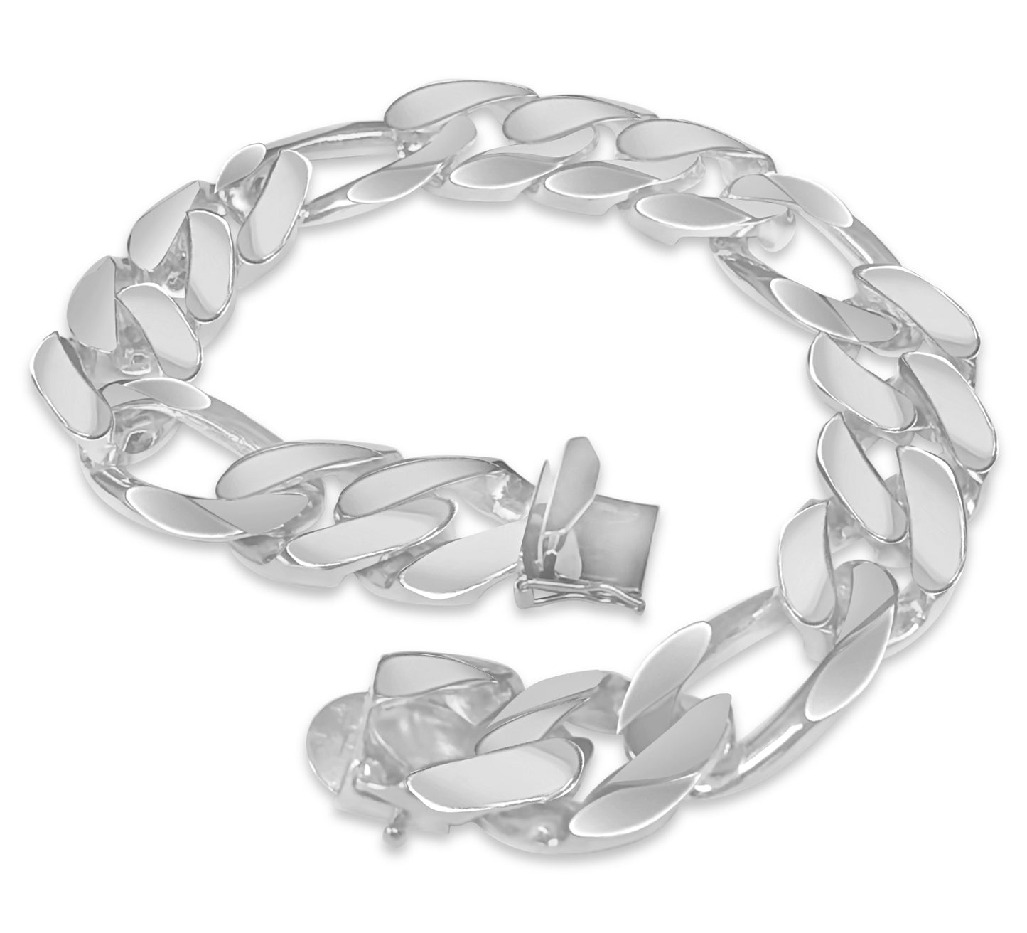 Handmade Solid Gold Figaro Bracelet , 16mm