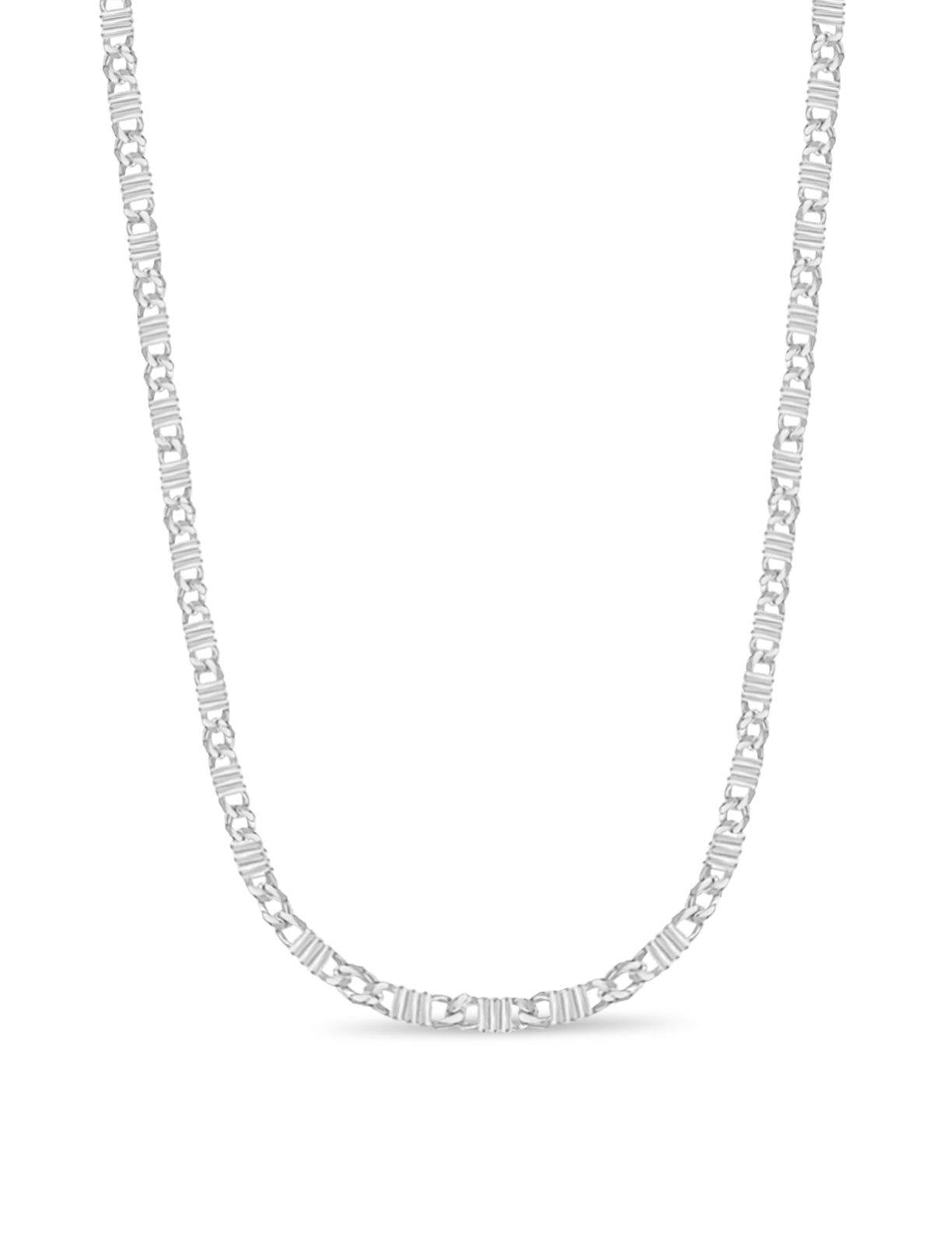 Handmade Solid Gold Curb Necklace , 9mm