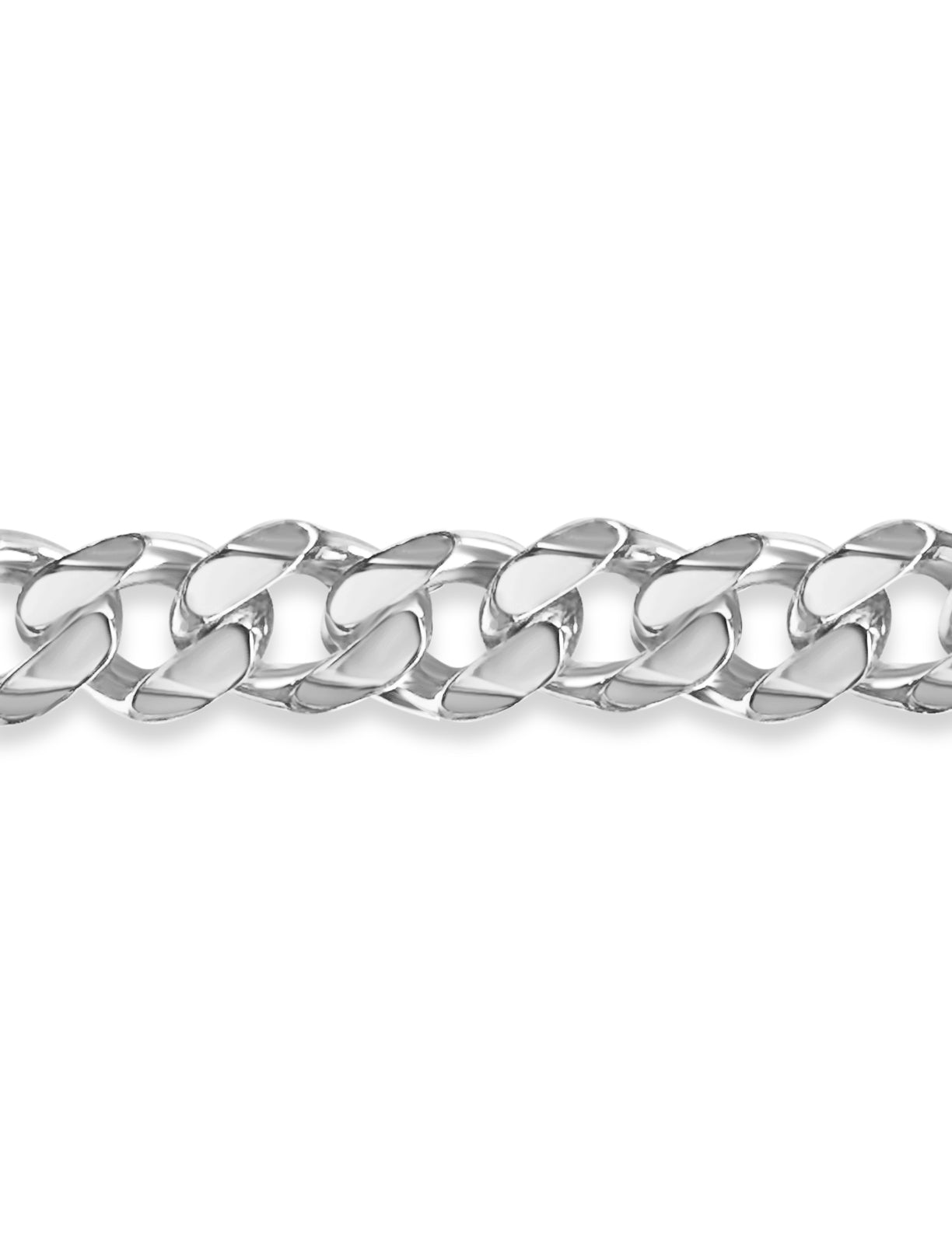 Handmade Solid Gold Curb Bracelet , 11mm