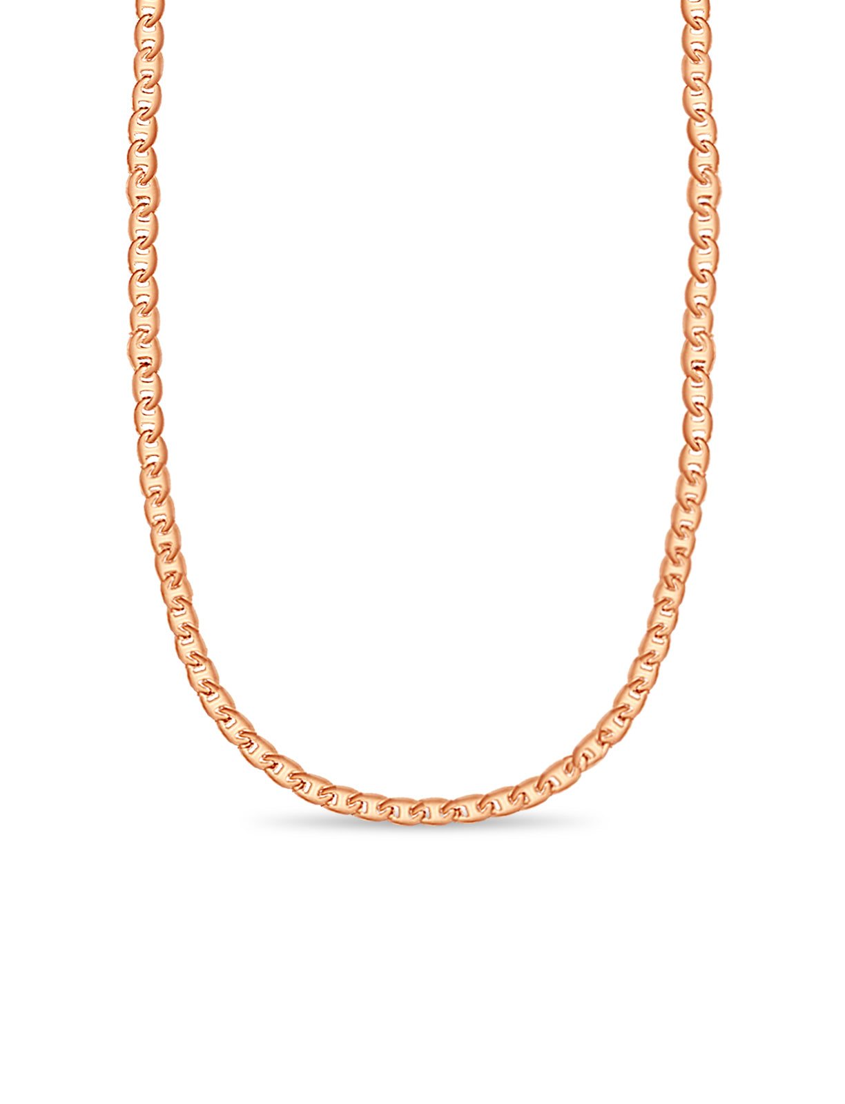 Handmade Solid Gold Mariner Necklace , 9mm