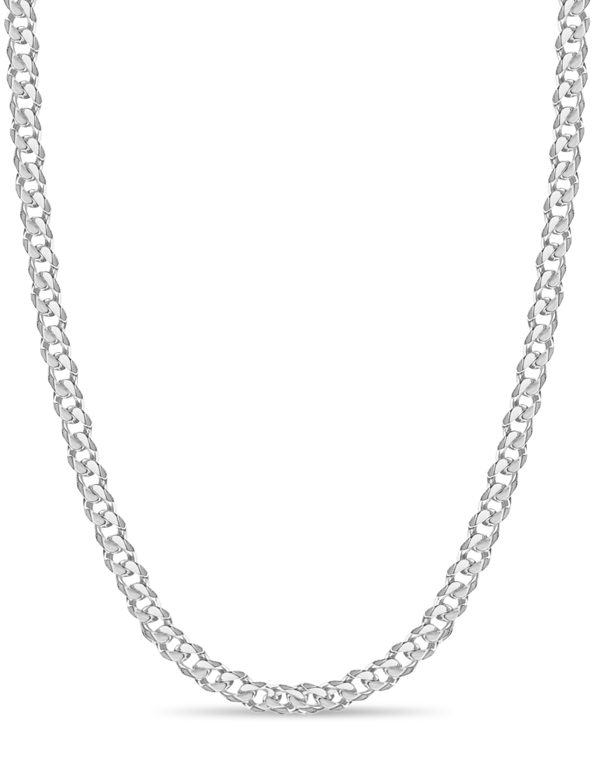 Handmade Solid Gold Curb Necklace , 11mm