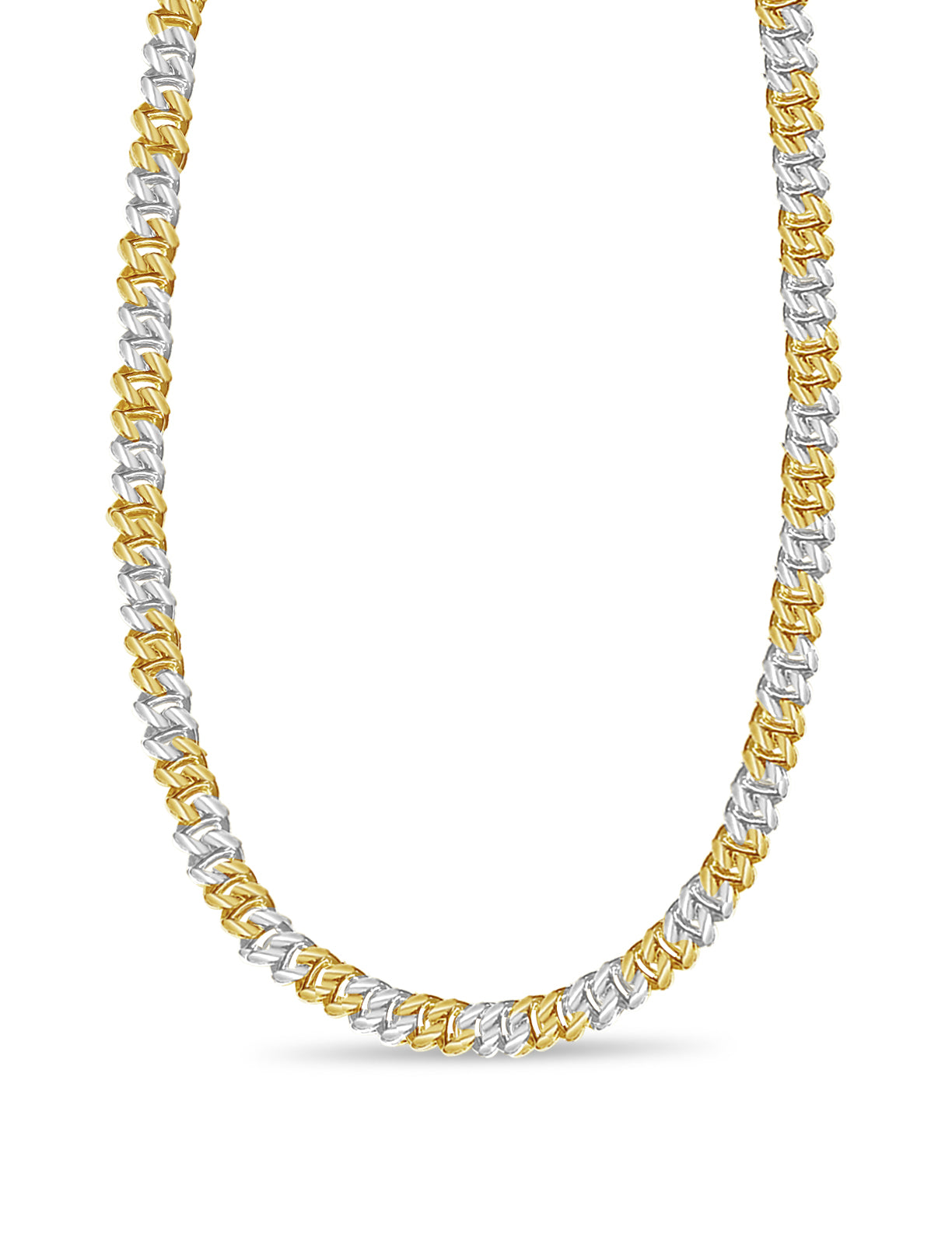 Handmade Solid Gold Mariner Necklace , 9mm