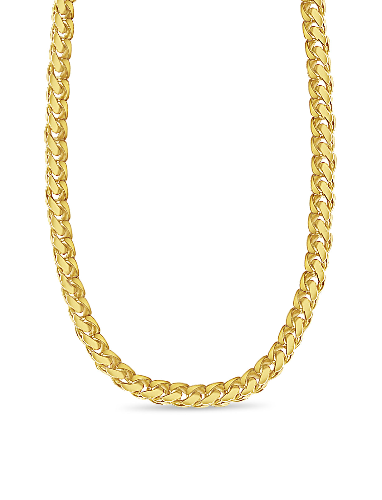 Handmade Solid Gold Miami Cuban Necklace , 11mm
