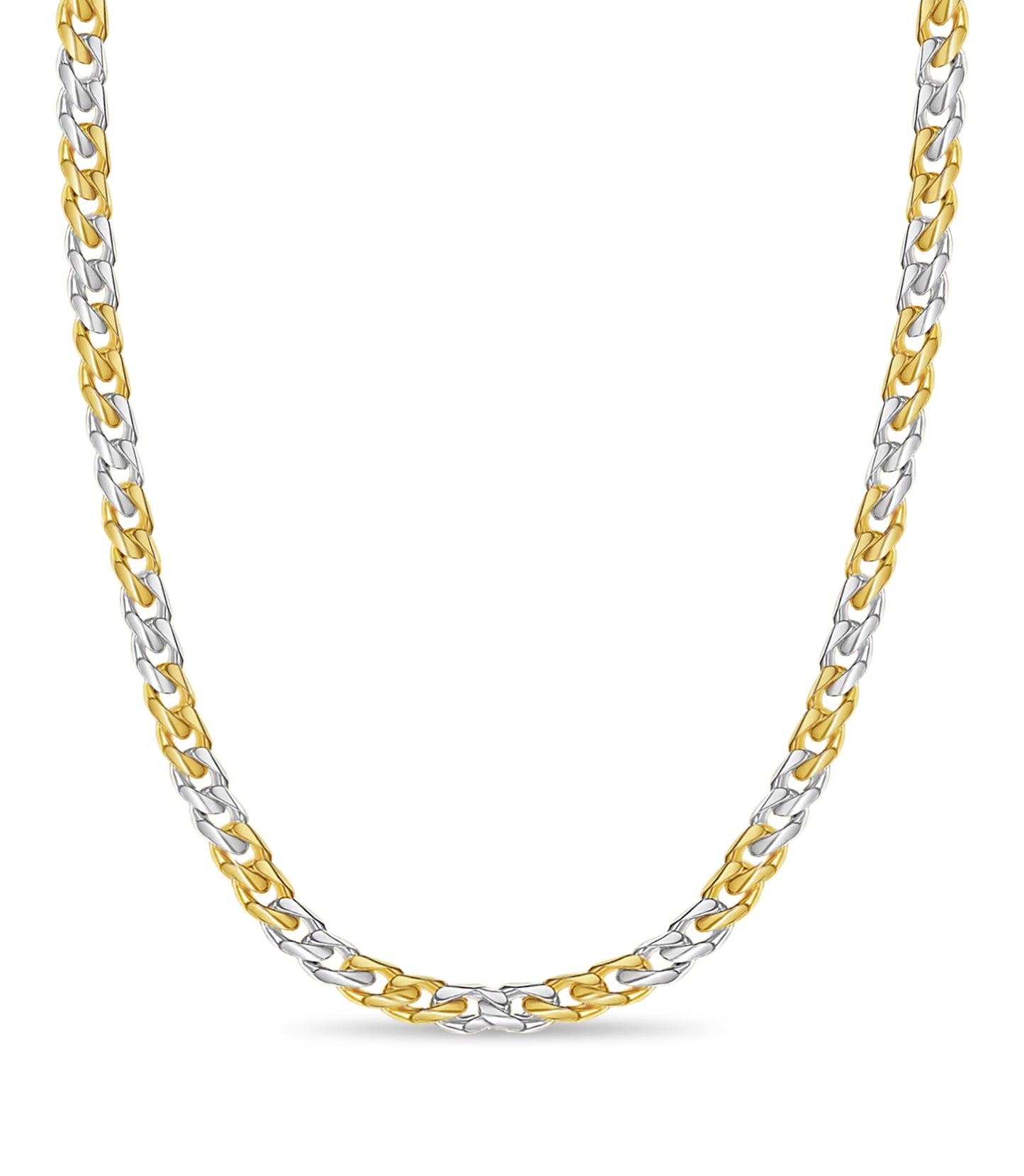 Handmade Solid Gold Curb Necklace , 13mm