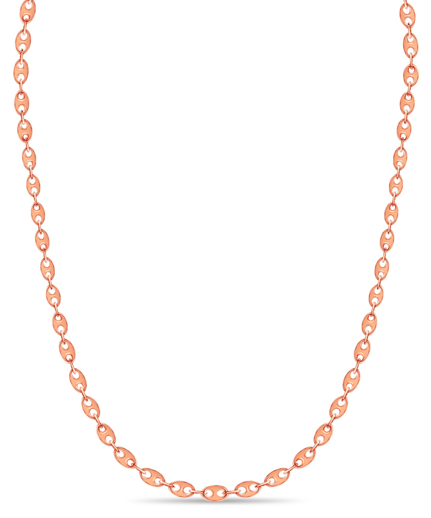 Handmade Solid Gold Mariner Necklace , 9mm