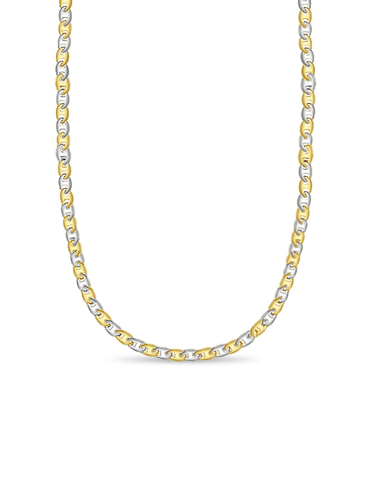 Handmade Solid Gold Mariner Necklace , 9mm