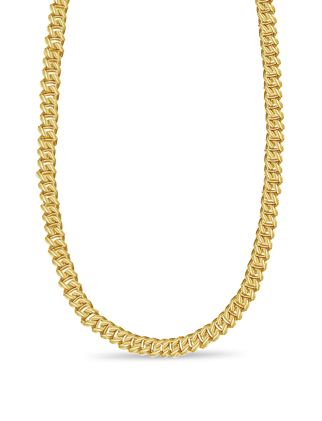 Handmade Solid Gold Mariner Necklace , 9mm