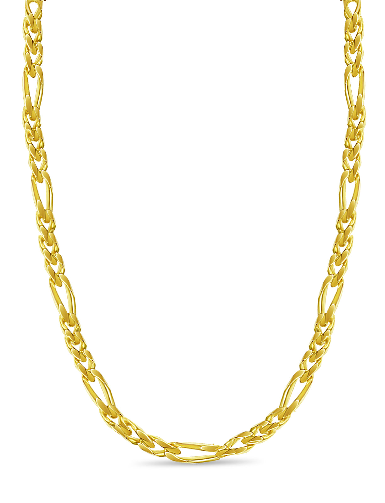 Handmade Solid Gold Figaro Necklace , 12mm