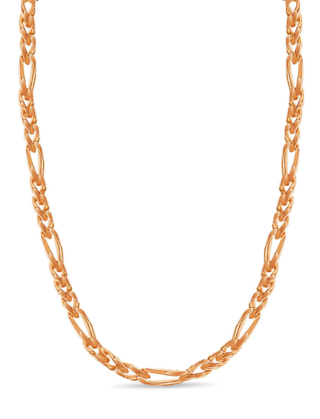 Handmade Solid Gold Figaro Necklace , 12mm