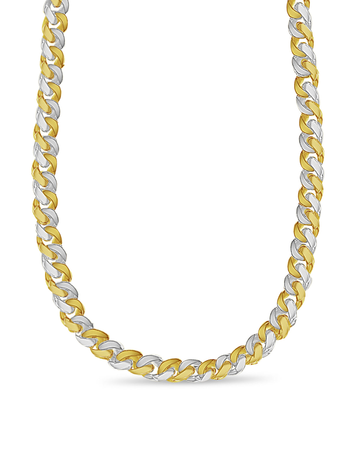 Handmade Solid Gold Miami Cuban Necklace , 10mm