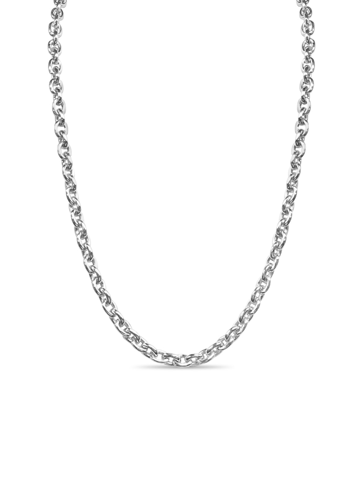 Handmade Solid Gold Fancy Rolo Necklace , 7mm