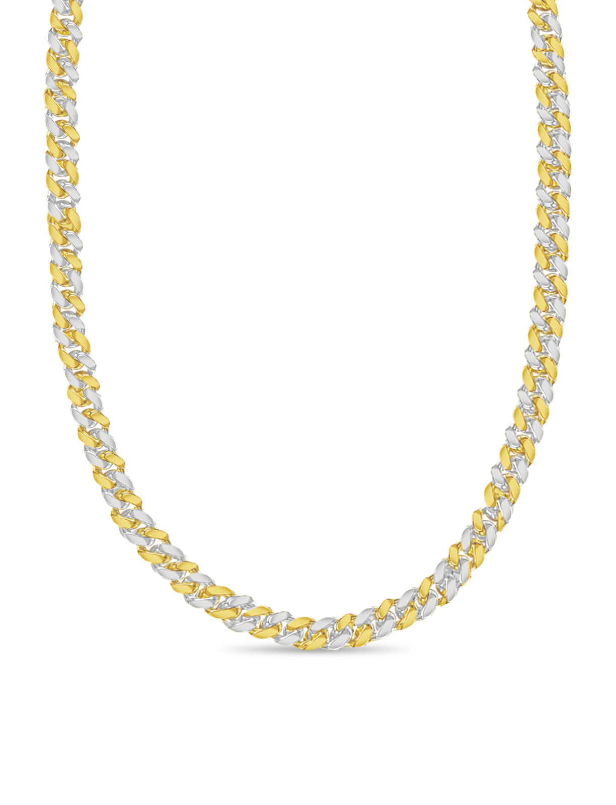 Handmade Solid Gold Miami Cuban Necklace , 12mm