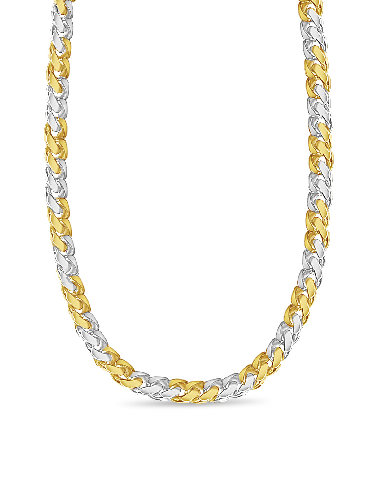 Handmade Solid Gold Miami Cuban Necklace , 11mm
