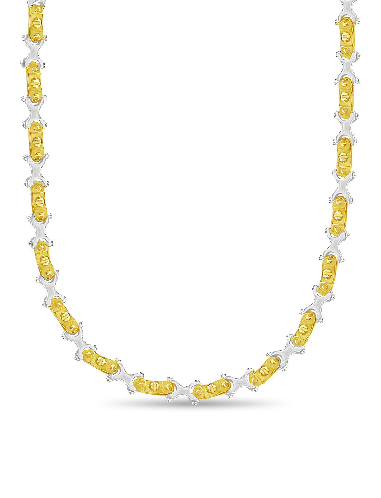 Handmade Solid Gold Equestrian Necklace , 9mm