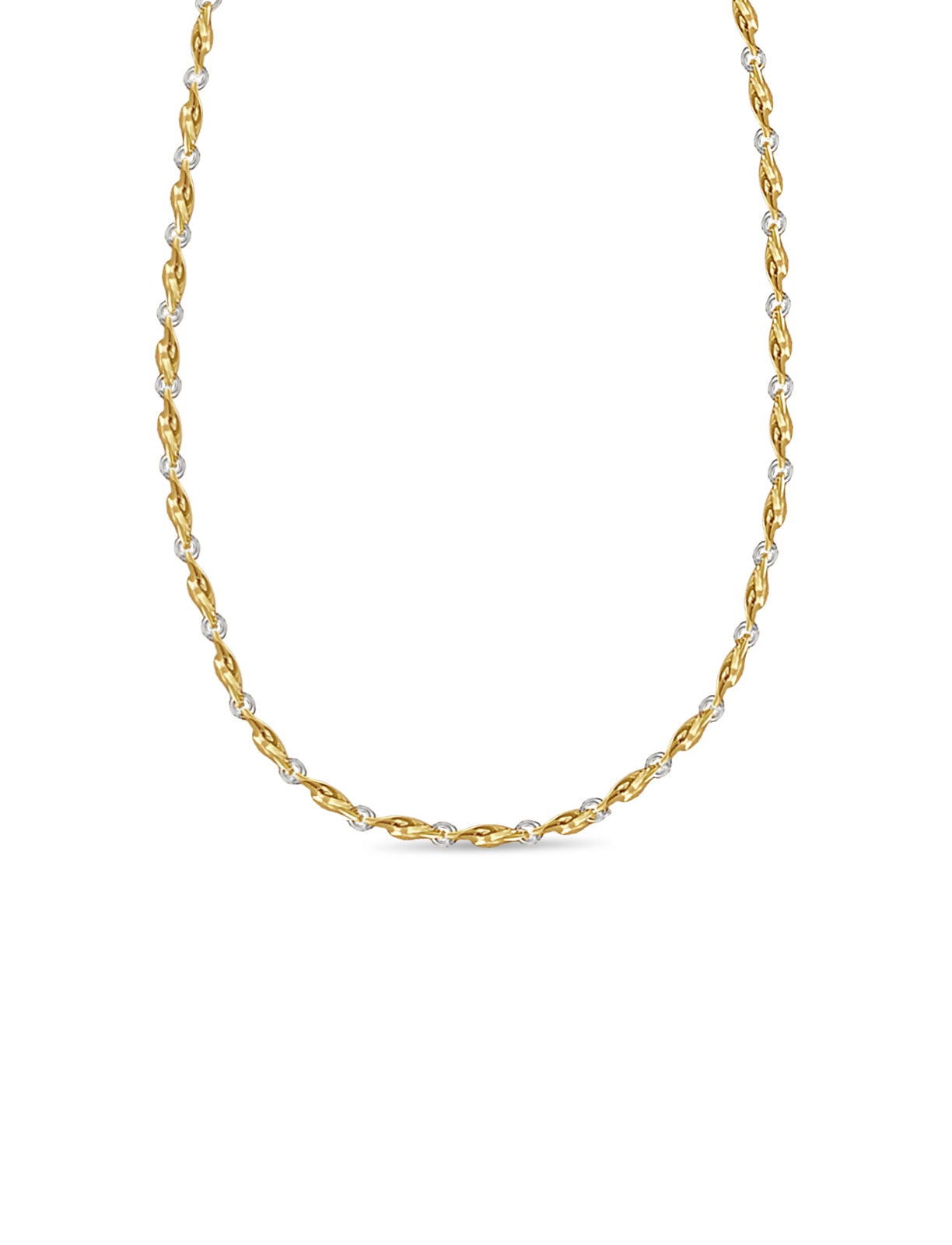 Handmade Solid Gold Twist Necklace , 5mm