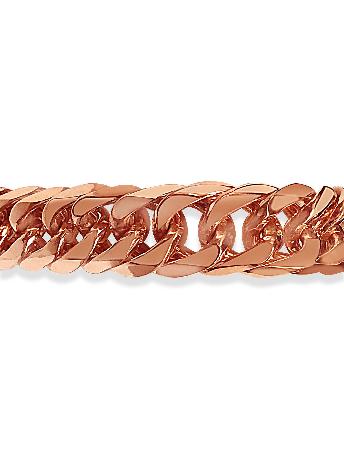 Handmade Solid Gold Curb Bracelet , 16mm