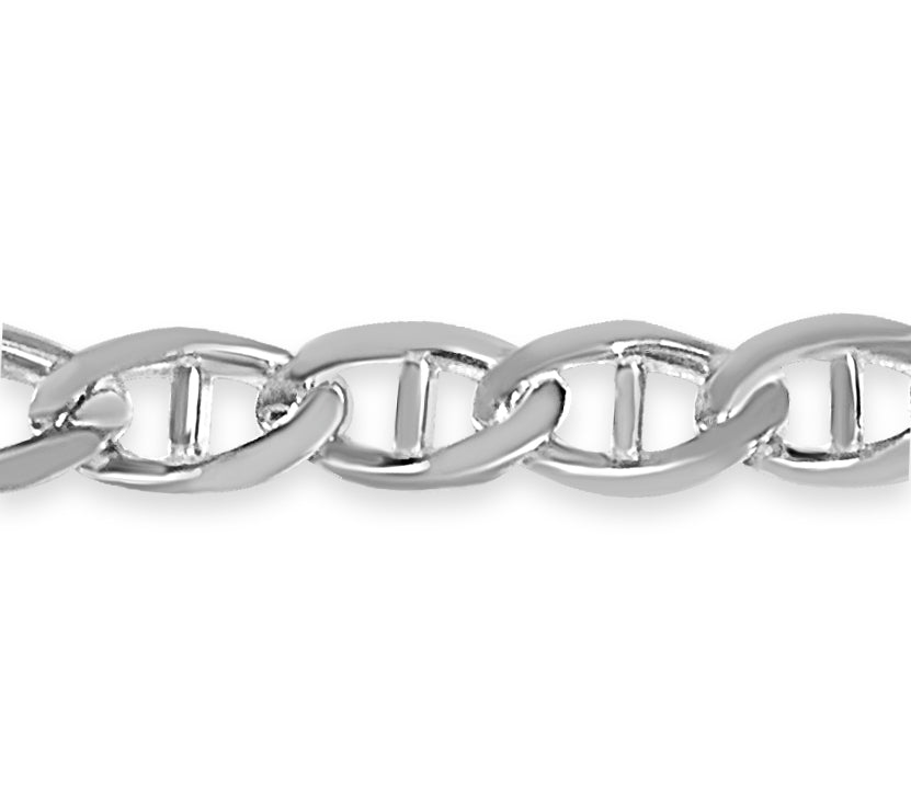 Handmade Solid Gold Mariner Bracelet , 15mm