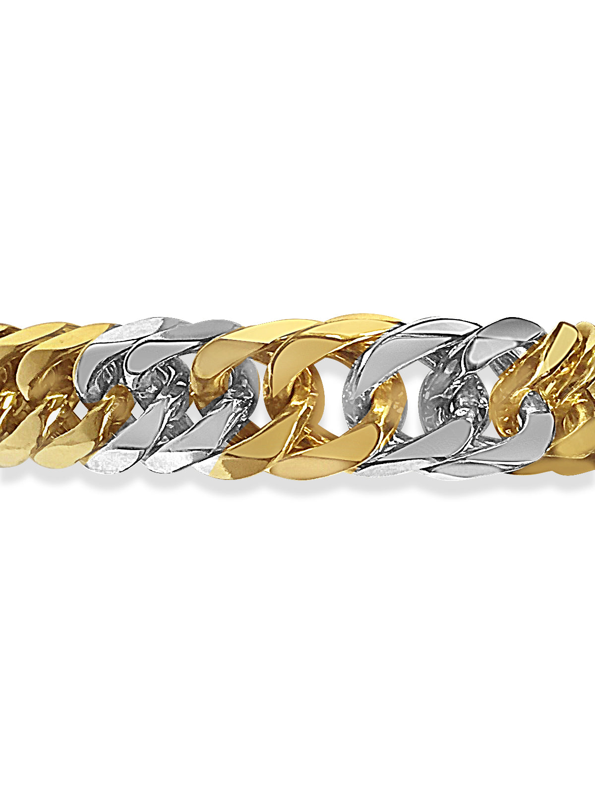 Handmade Solid Gold Curb Necklace , 16mm