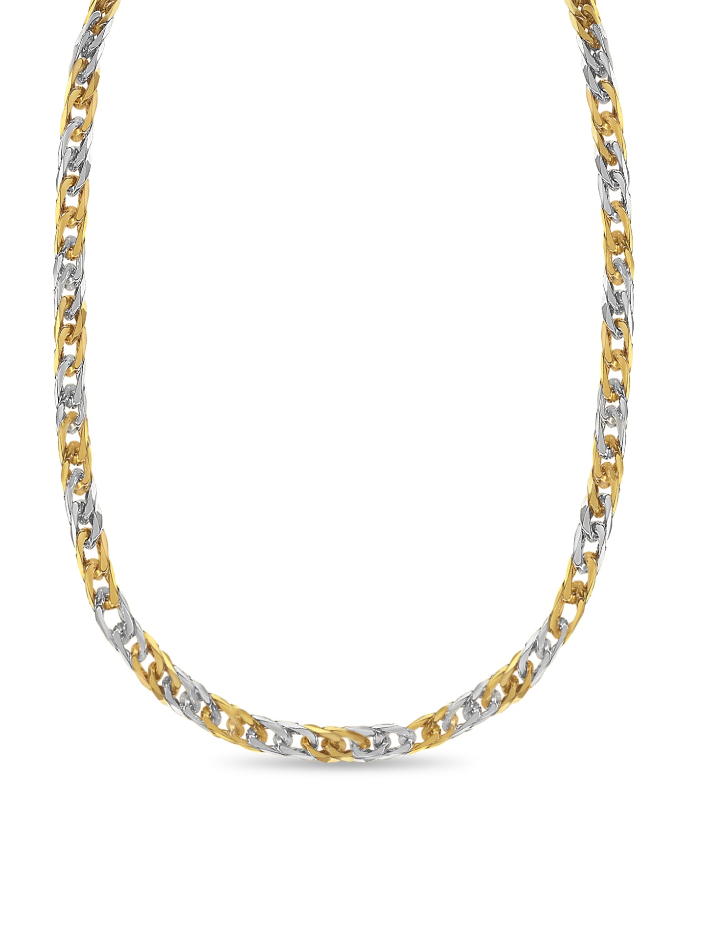 Handmade Solid Gold Curb Necklace , 16mm