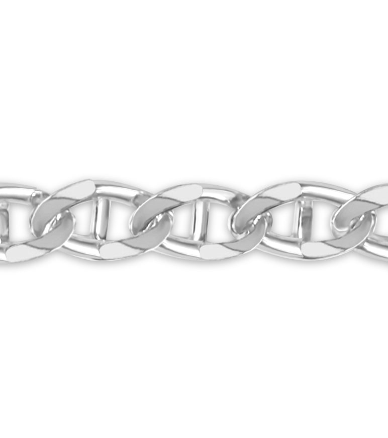 Handmade Solid Gold Mariner Bracelet , 15mm