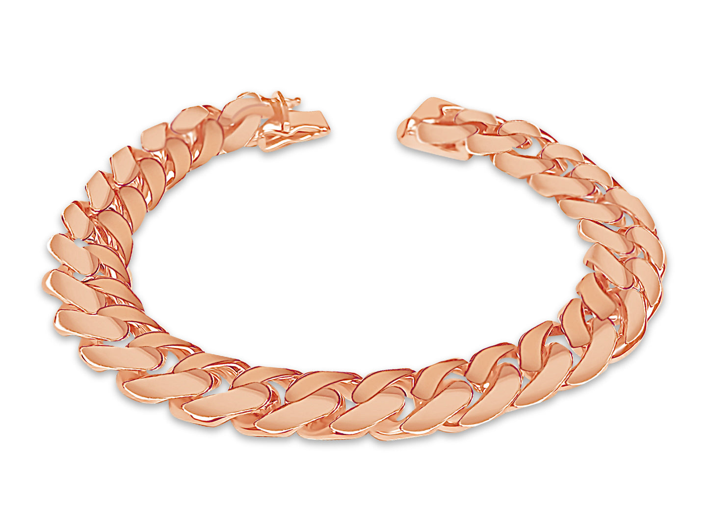 Handmade Solid Gold Miami Cuban Bracelet , 13mm