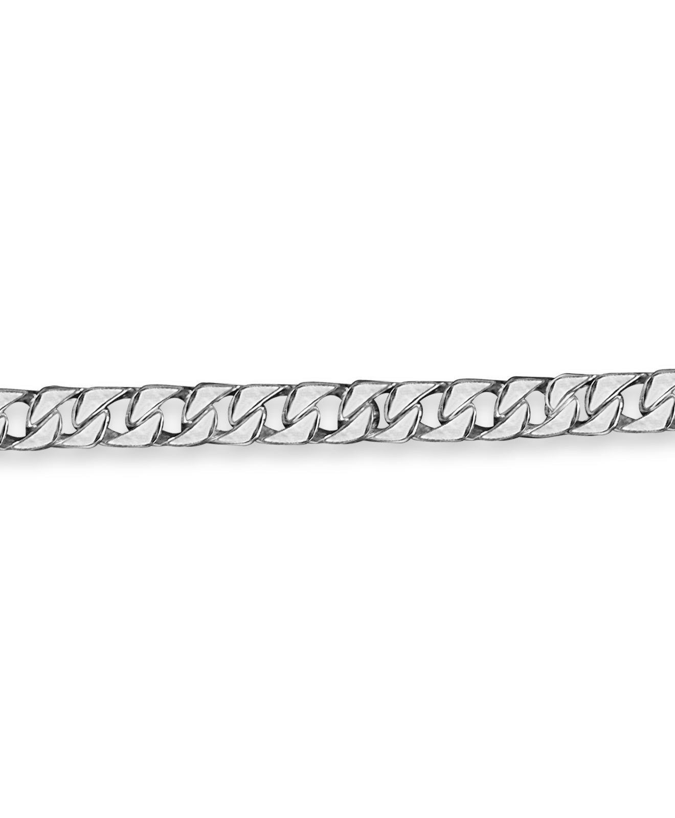 Handmade Solid Gold Curb Bracelet , 9mm
