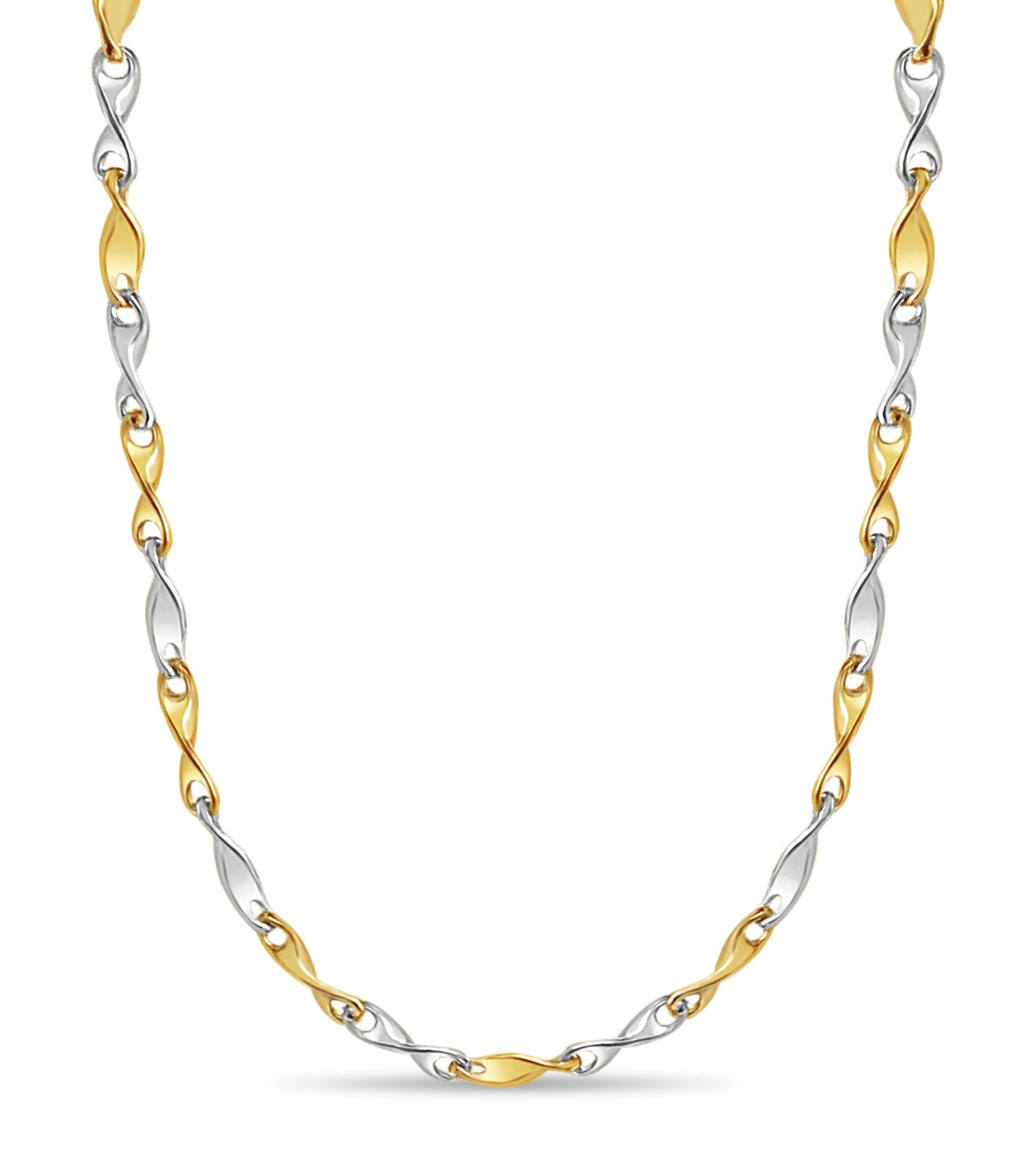 Handmade Solid Gold Twist Necklace , 4mm