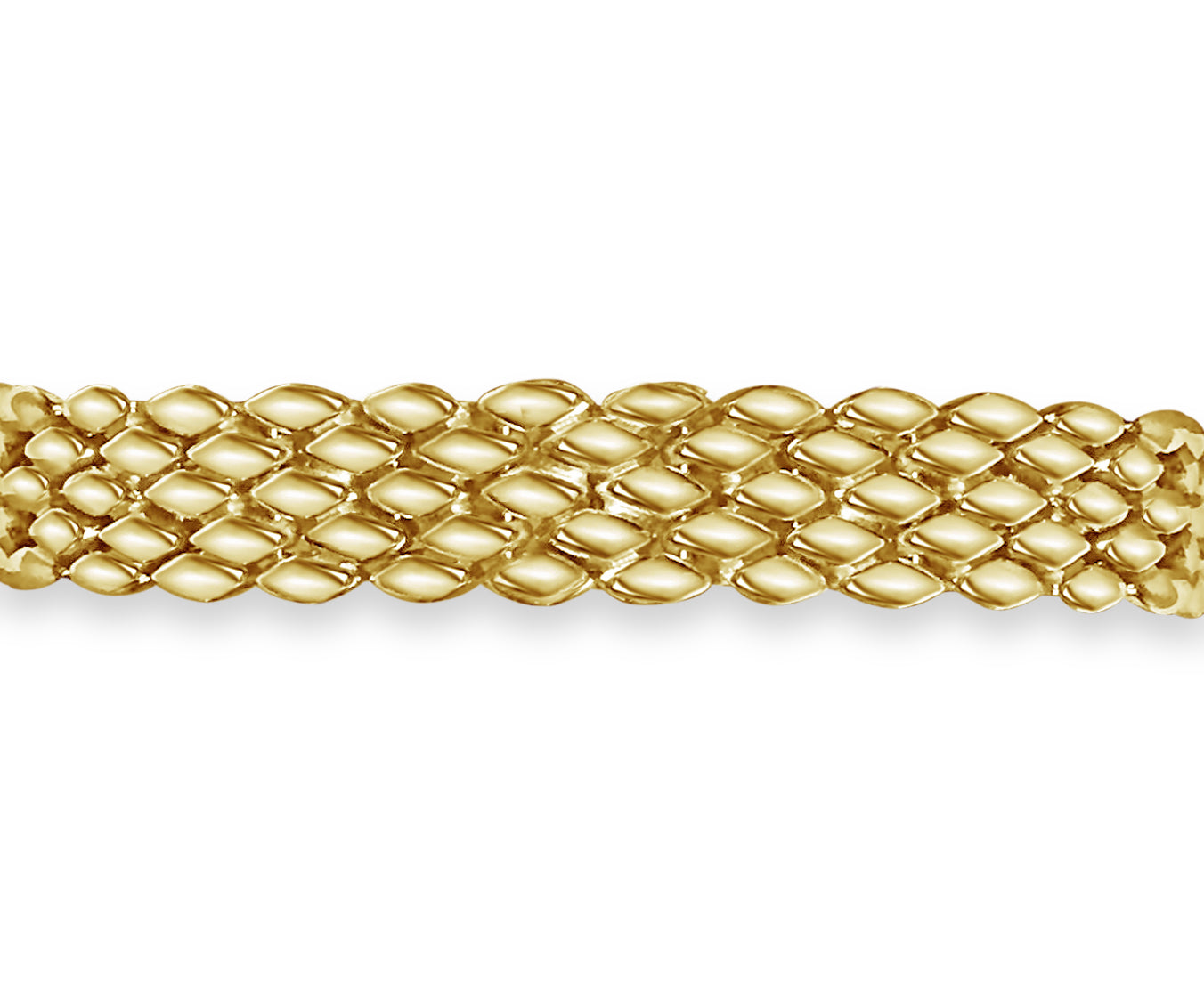 Handmade Solid Gold Diamond ID Panther Bracelet , 12mm