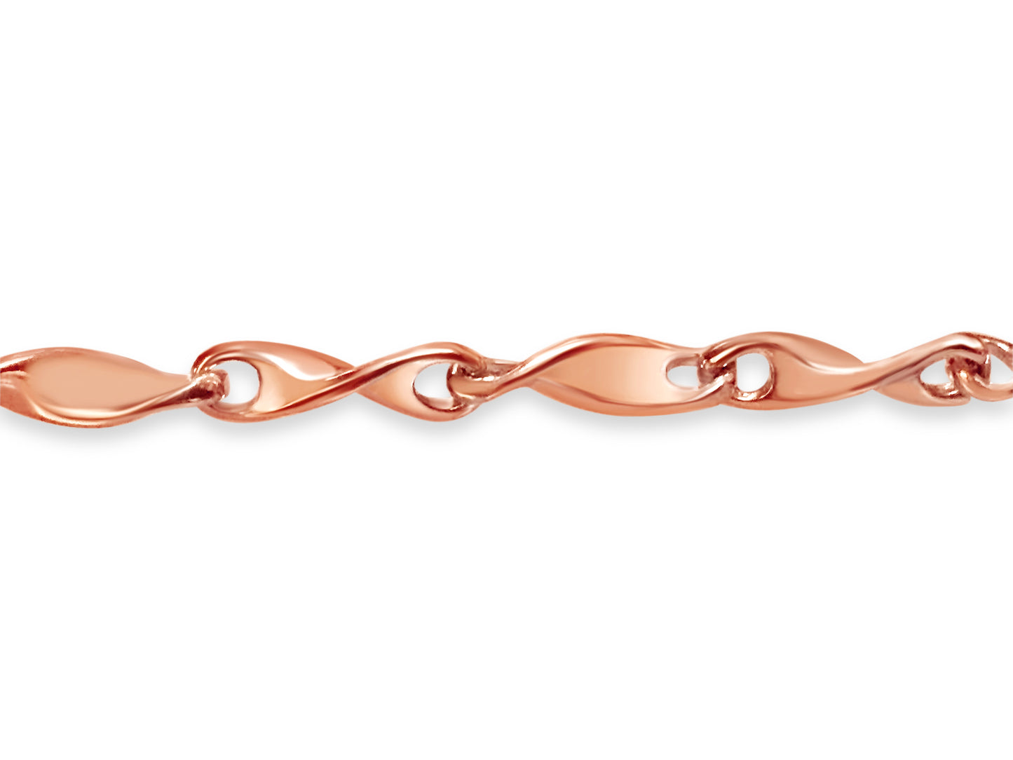 Handmade Solid Gold Twist Necklace , 4mm