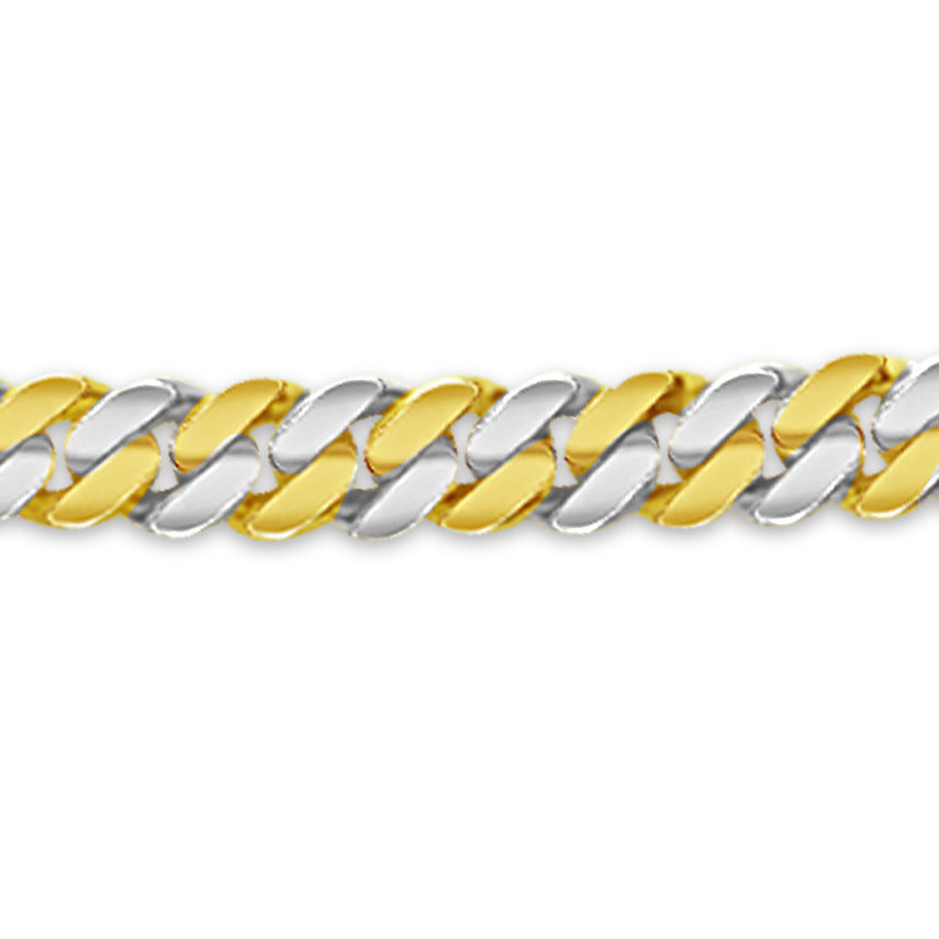 Handmade Solid Gold Miami Cuban Necklace , 8mm