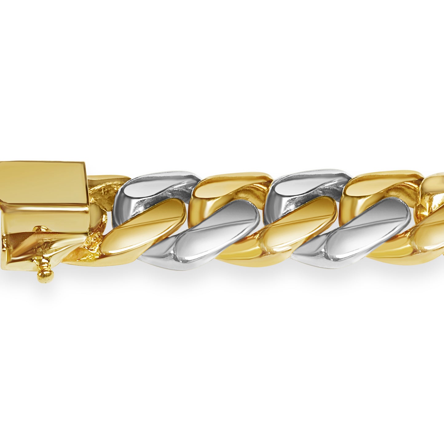Handmade Solid Gold Miami Cuban Necklace , 13mm
