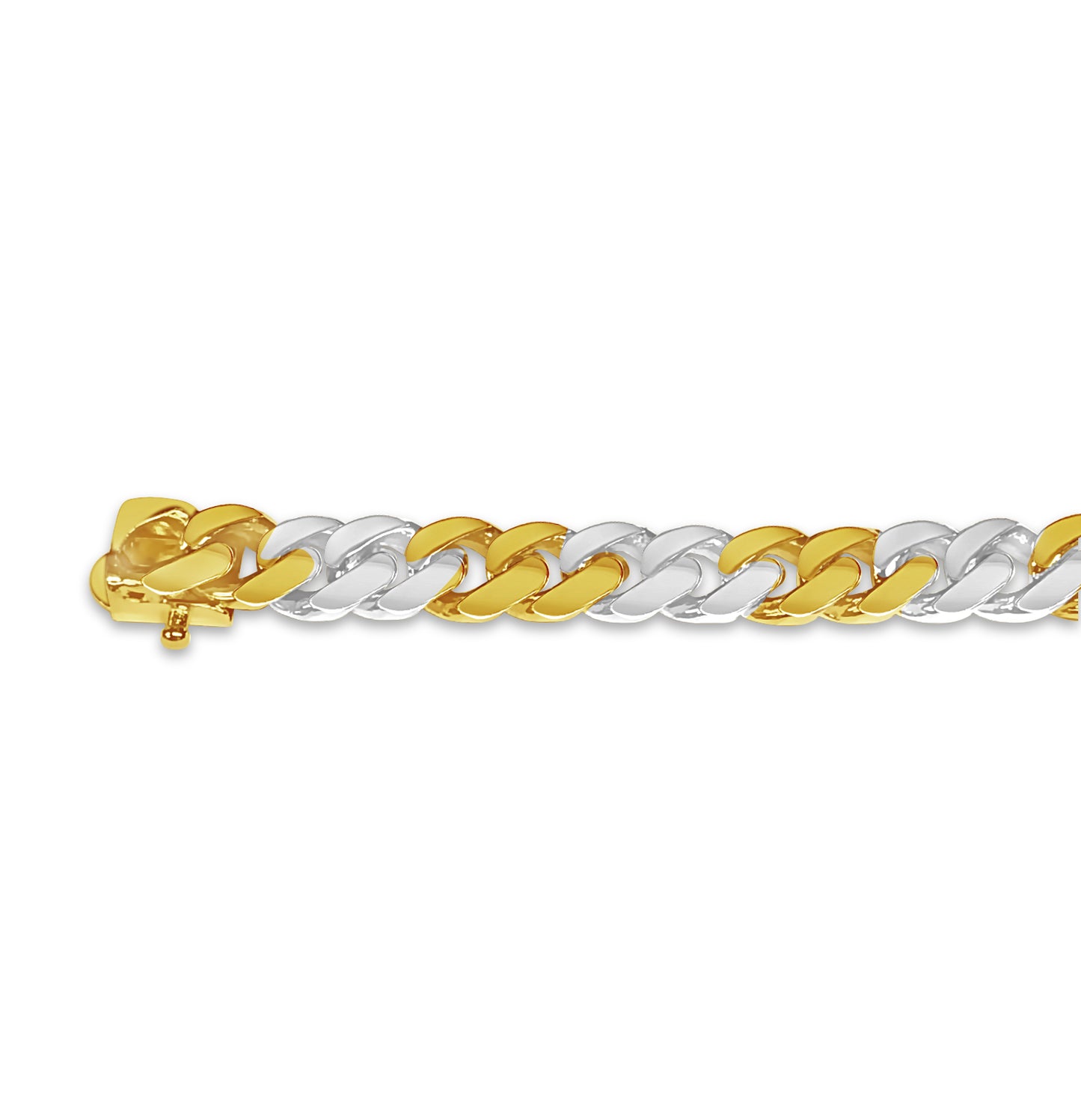 Handmade Solid Gold Miami Cuban Bracelet , 8mm