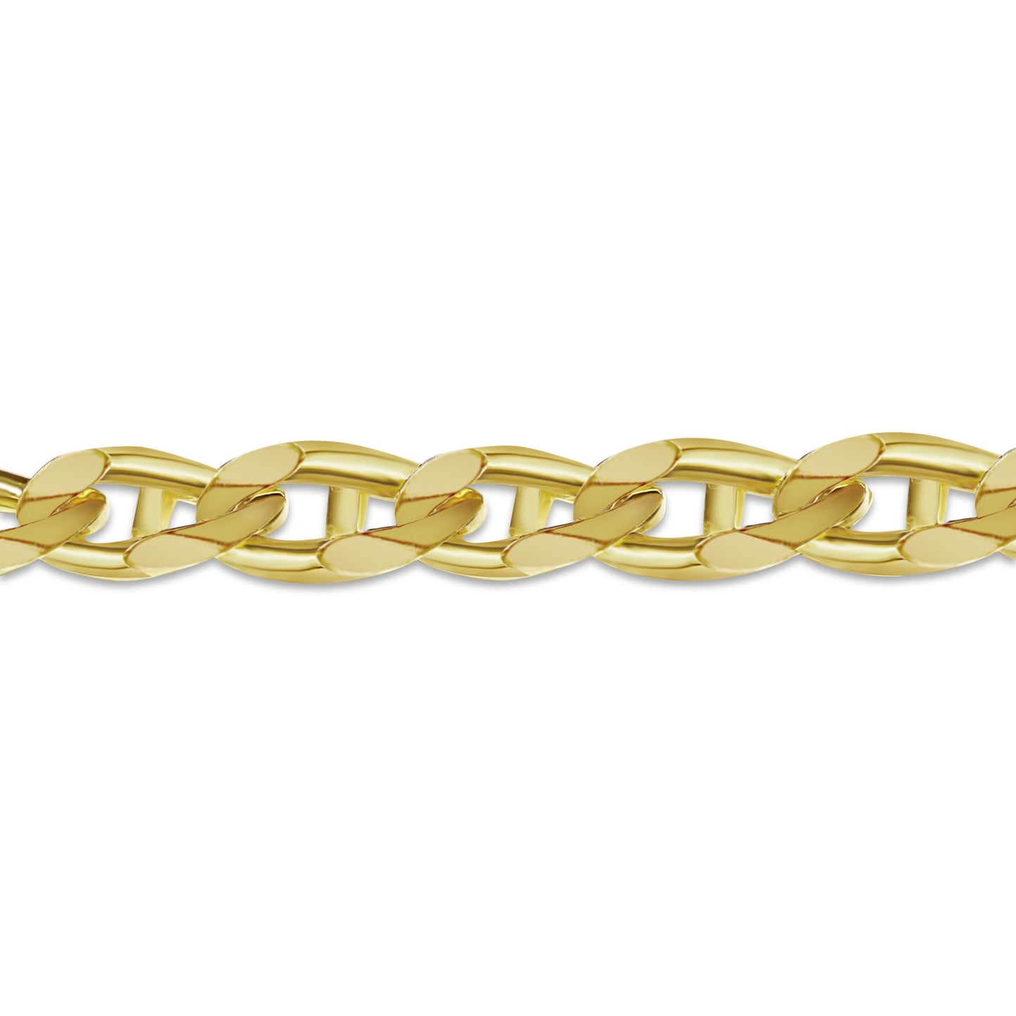 Handmade Solid Gold Anchor Mariner Bracelet , 15mm