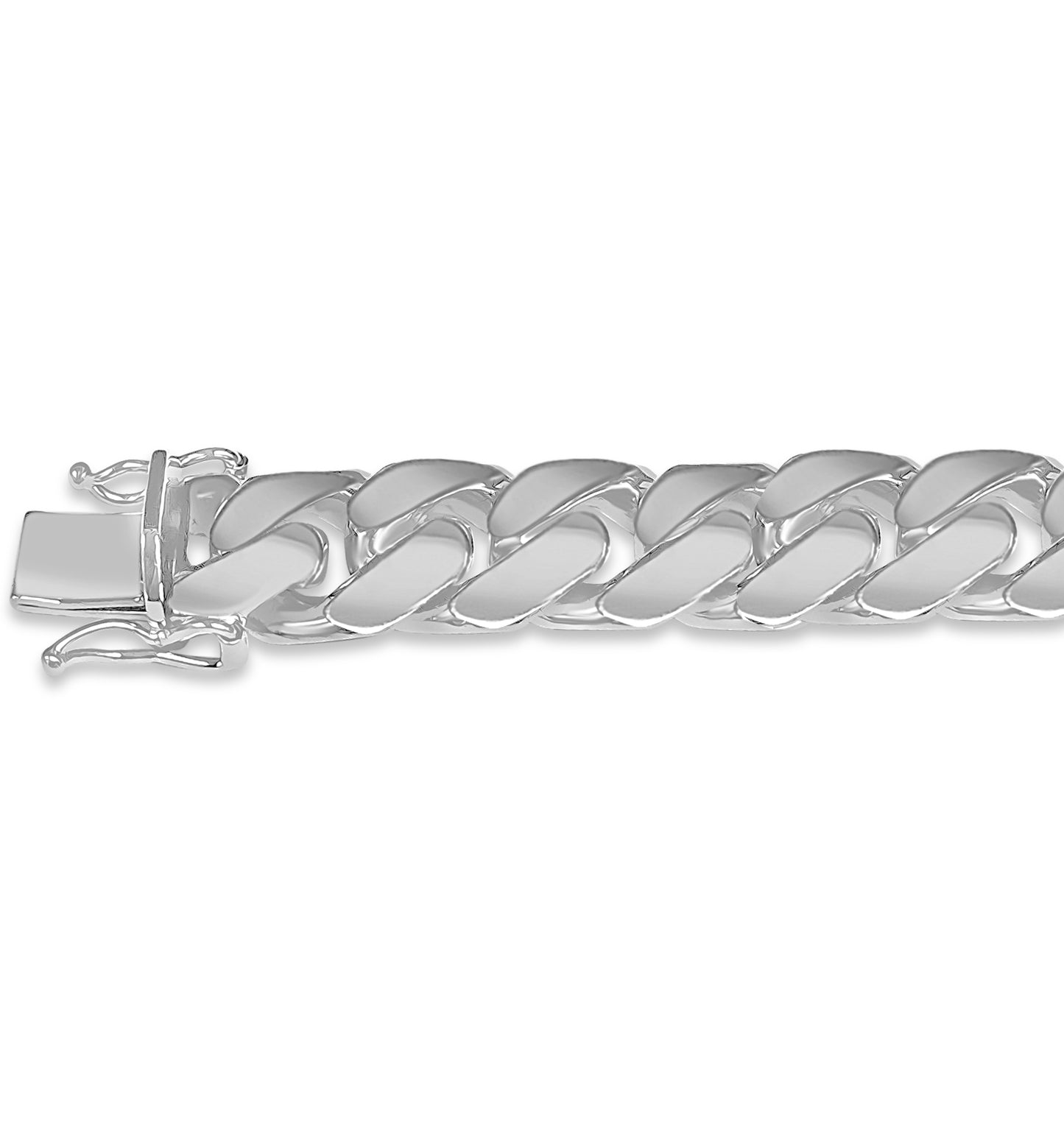 Handmade Solid Gold ID Curb Bracelet , 13mm