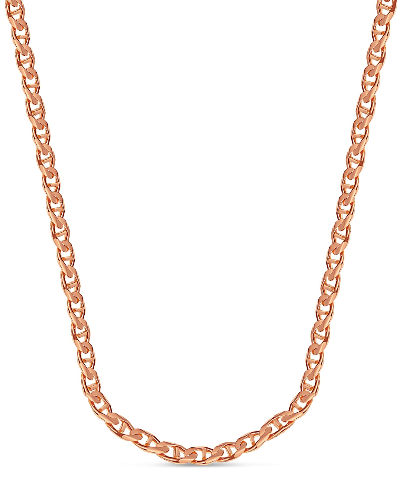 Handmade Solid Gold Mariner Necklace , 17mm