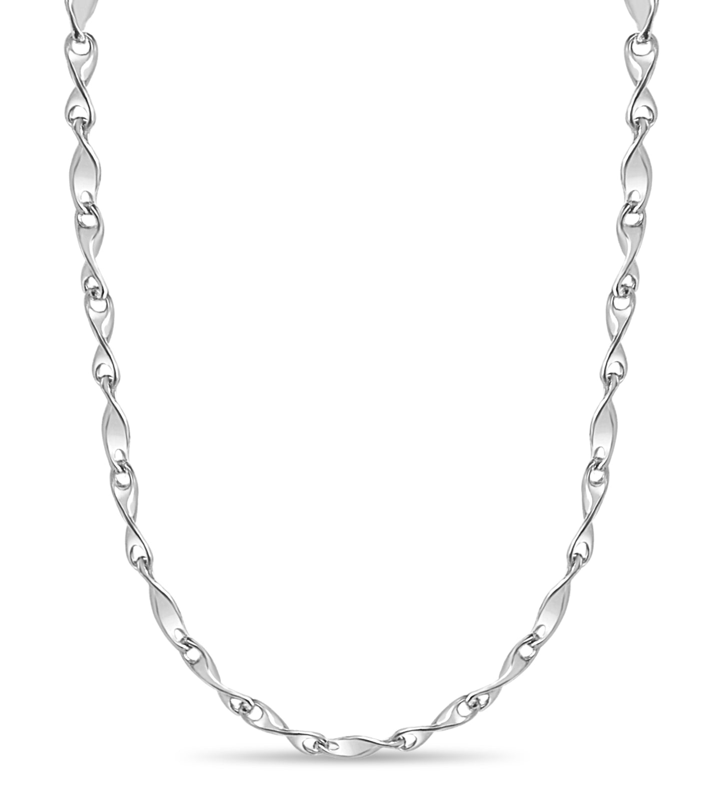 Handmade Solid Gold Twist Necklace , 4mm