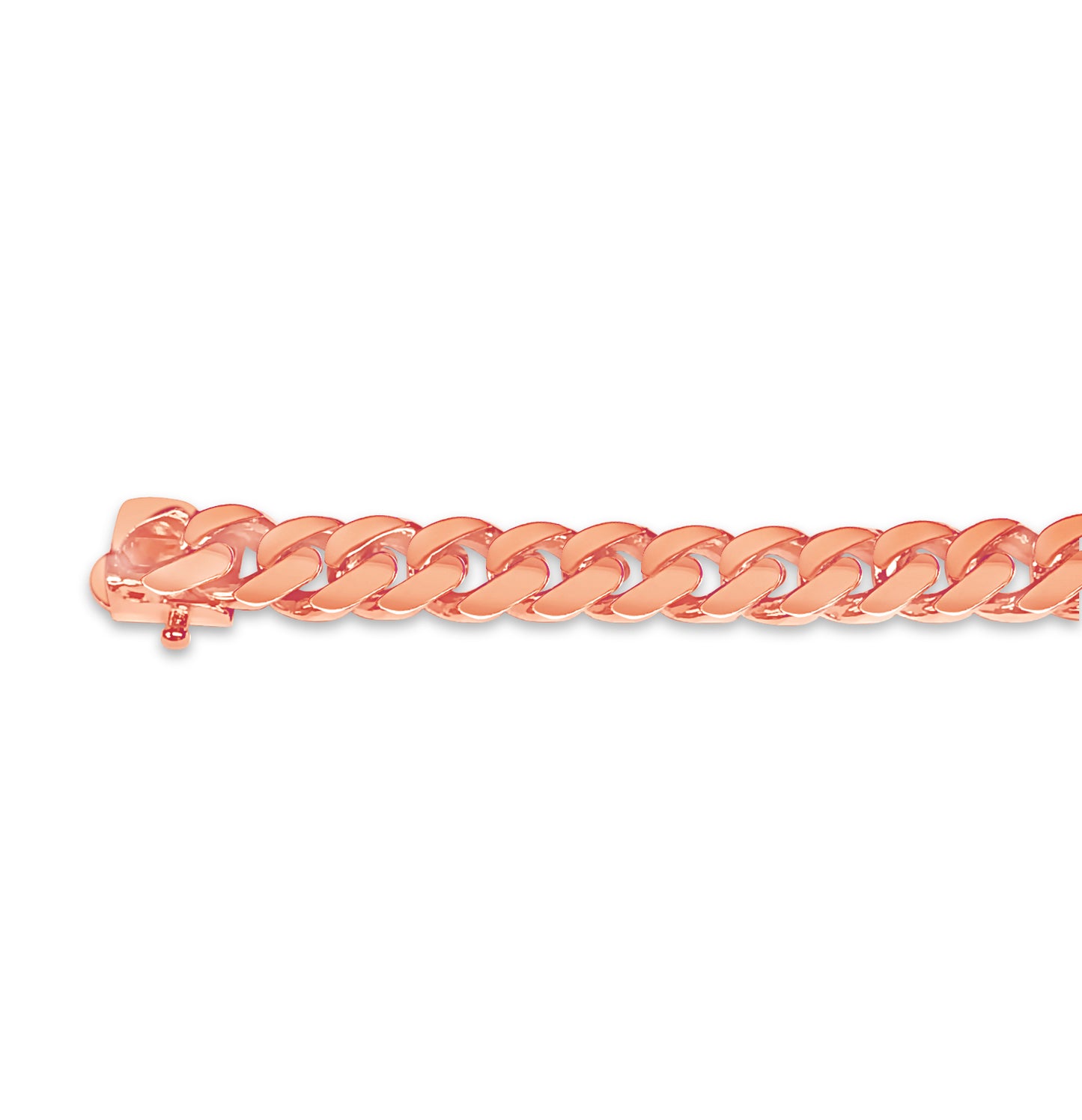 Handmade Solid Gold Miami Cuban Bracelet , 8mm