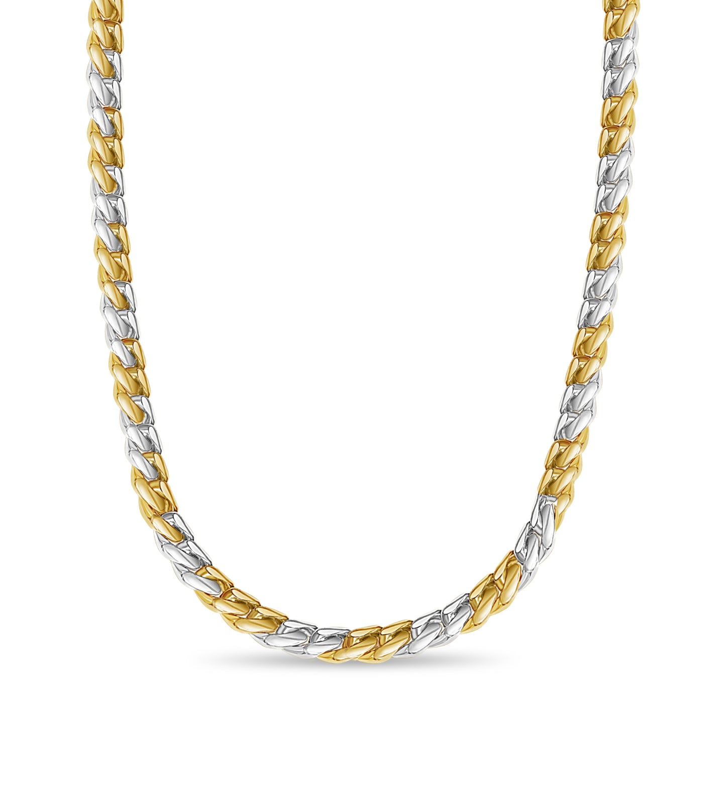 Handmade Solid Gold Miami Cuban Necklace , 13mm