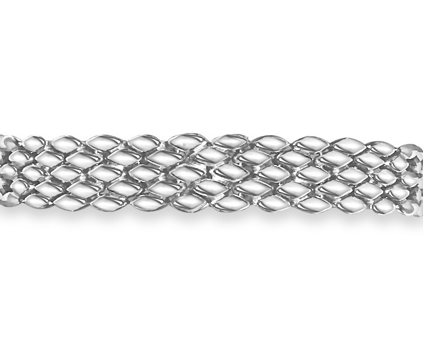 Handmade Solid Gold Diamond ID Panther Bracelet , 12mm