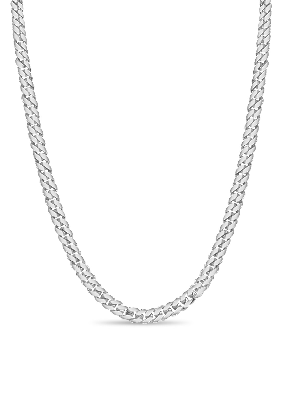Handmade Solid Gold Miami Cuban Necklace , 8mm